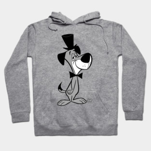 HUCKLEBERRY HOUND IN BLACK AND WHITE Hoodie