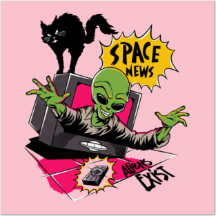 Aliens Exist (Blink 182) - Space News Posters and Art