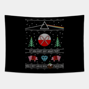 Hey Yule - Pink Christmas Tapestry