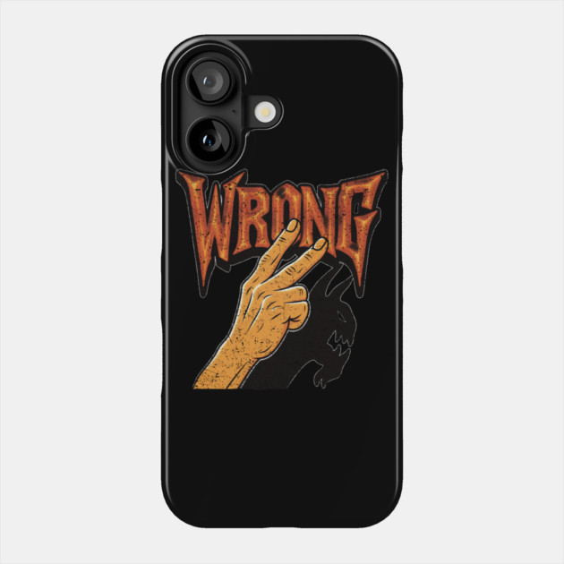 Devil Shadow Hand Phone Case by Wrongteeshirt