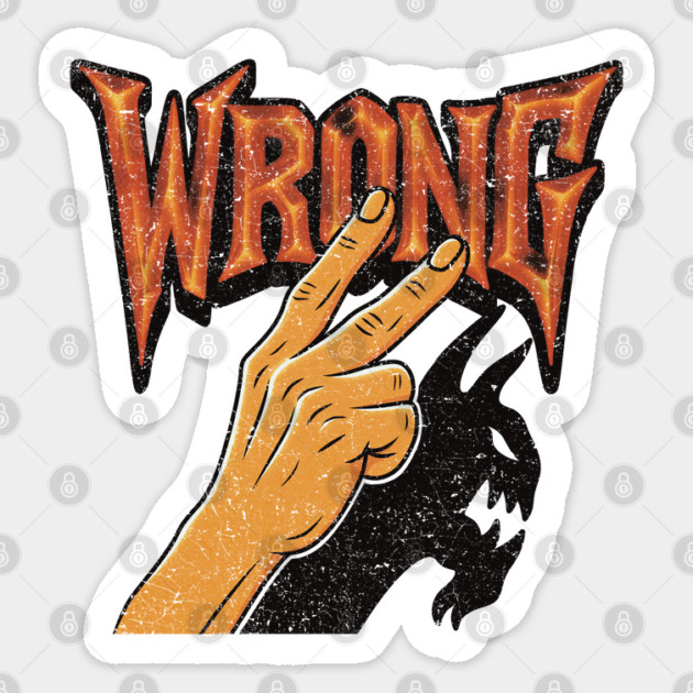 Devil Shadow Hand Sticker by Wrong