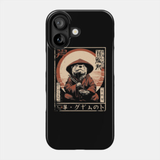 Zen Master Otter - Cute Japanese Vintage Animal Art Phone Case