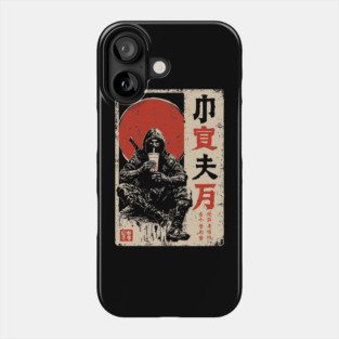 Ninja's Coffee Break - Funny Japanese Vintage Warrior Art Phone Case