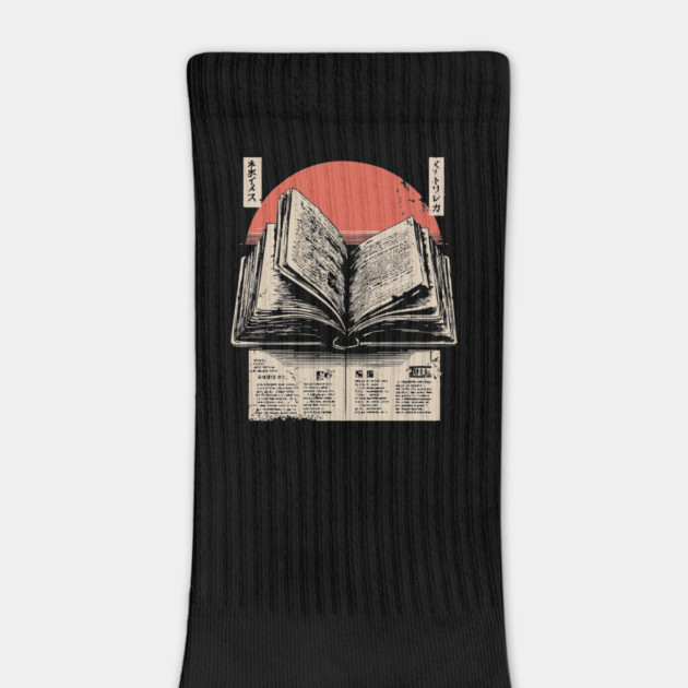 Timeless Knowledge - Vintage Japanese Open Book Art by TuncGK