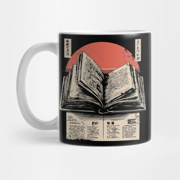 Timeless Knowledge - Vintage Japanese Open Book Art by TuncGK