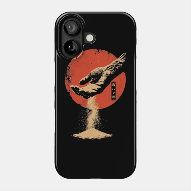 Sands of Time - Symbolic Japanese Impermanence Art Phone Case by TuncGK