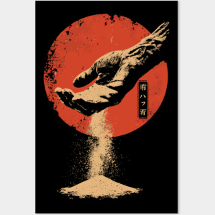 Sands of Time - Symbolic Japanese Impermanence Art Posters and Art
