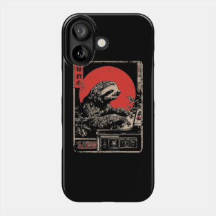 Gaming Sloth - Funny Japanese Vintage Retro Gamer Art Phone Case