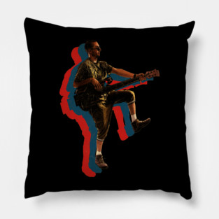 bass play--by les-claypool Pillow