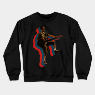bass play--by les-claypool Crewneck Sweatshirt