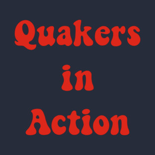 Quakers in Action in red T-Shirt