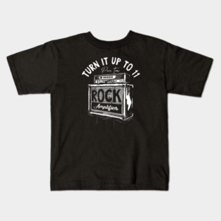Crank It Up. High Gain Dark Kids T-Shirt