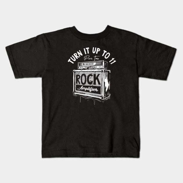 Crank It Up. High Gain Dark Kids T-Shirt by filiposwear