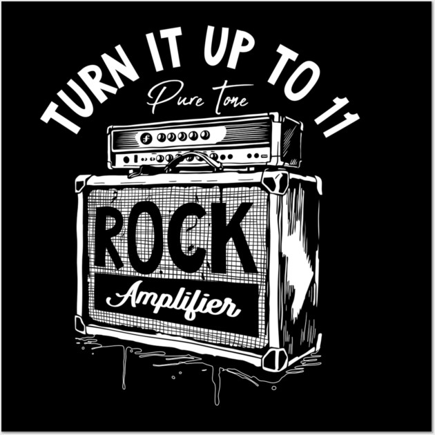 Crank It Up. High Gain Dark Wall Art by filiposwear