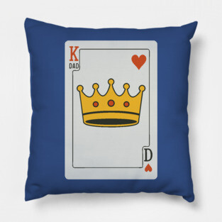 King of Dads Card Design Pillow