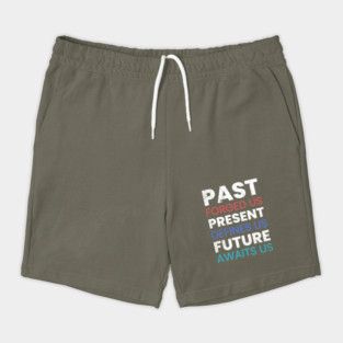 Past, Present ,Future Bold Usa Independence Day 4th of July patriotic Shorts