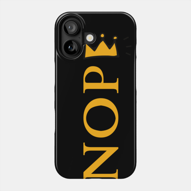 No-Kings Phone Case by Creatifly Graphic Tees