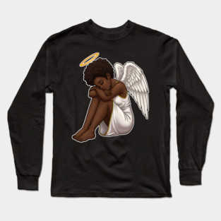 Black Angel Black Girl Magic Long Sleeve T-Shirt