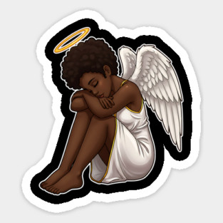 Black Angel Black Girl Magic Magnet