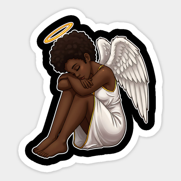 Black Angel Black Girl Magic Magnet by UrbanLifeApparel