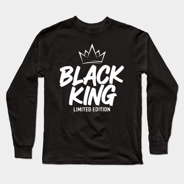 Black King Limited Edition Long Sleeve T-Shirt by UrbanLifeApparel