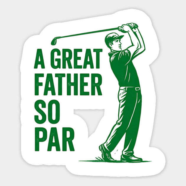 Witty Golf Dad Pun Fathers Day Themed Design Magnet by TurnEffect