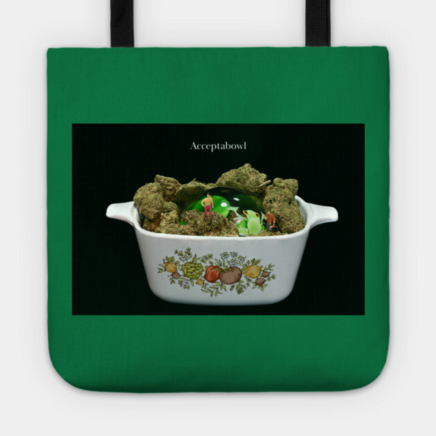 Acceptabowl - Weed Design Tote by MrGreenGenes420