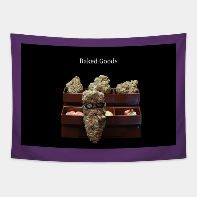 Baked Goods - Weed Design Tapestry by MrGreenGenes420
