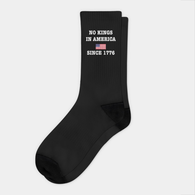 No-Kings Socks by Creatifly Graphic Tees