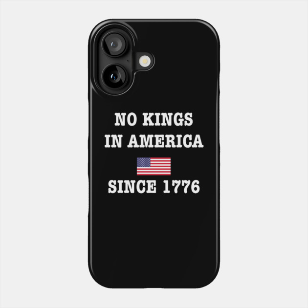 No-Kings Phone Case by Creatifly Graphic Tees