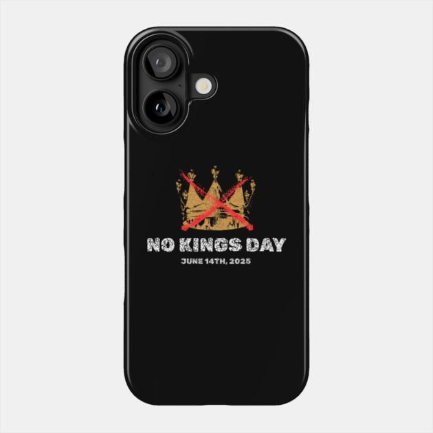 No-Kings Phone Case by Creatifly Graphic Tees