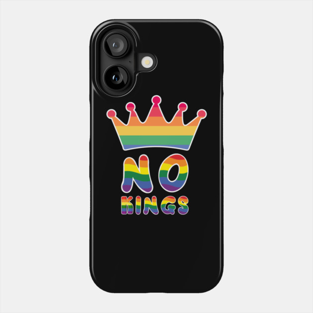 No-Kings Phone Case by Creatifly Graphic Tees