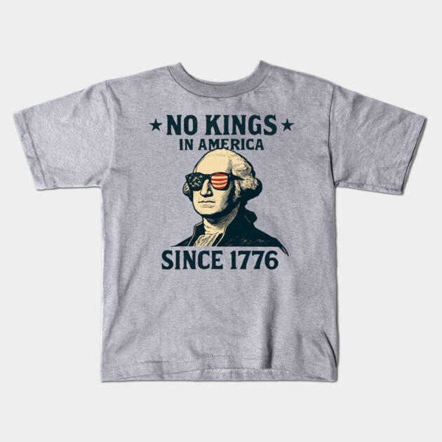 No-Kings Kids T-Shirt by Creatifly Graphic Tees