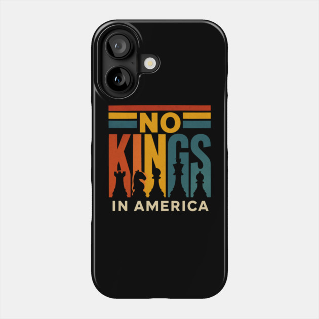 No-Kings Phone Case by Creatifly Graphic Tees