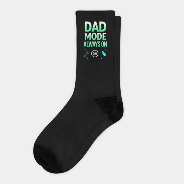 Dad Mode Always On Socks by Ink Lines