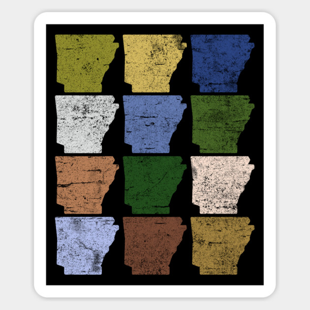 Natural State Hues Sticker by rt-shirts