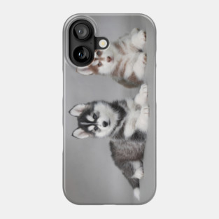 Husky puppies Phone Case