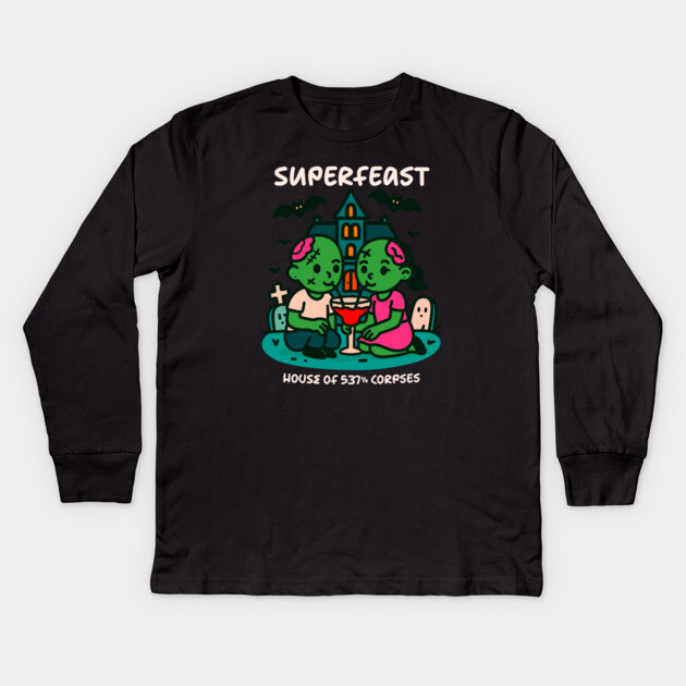 SUPERFEAST Kids Long Sleeve T-Shirt by Fabrik