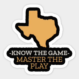 KNOW THE GAME - MASTER THE PLAY" Sticker