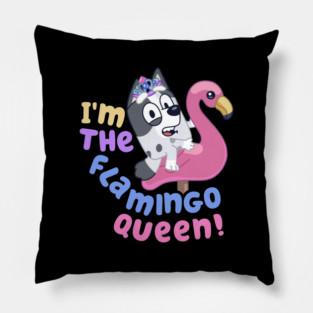 Muffin Flamingo Queen Pillow