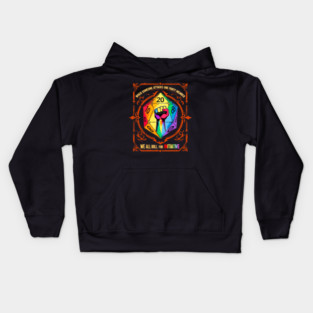 When Someone Attacks One Party Member , We All Roll For Initiative, RPG Dice LGBT Ally Kids Hoodie