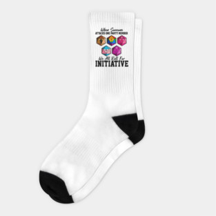 When Someone Attacks One Party Member, We All Roll for Initiative lgbt pride month Socks
