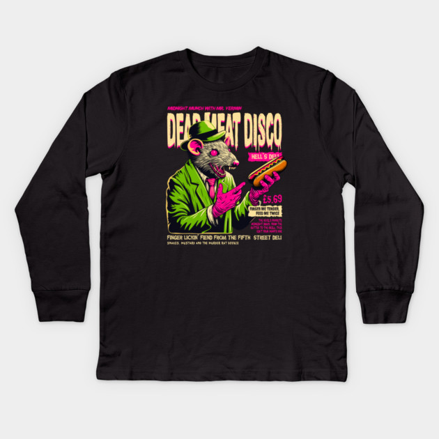 DEAD MEAT DISCO Kids Long Sleeve T-Shirt by artslaves
