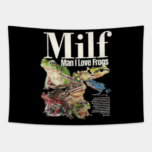 Man I Love Frogs Retro gift Tapestry
