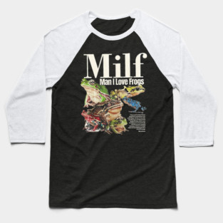 Man I Love Frogs Retro gift Baseball T-Shirt