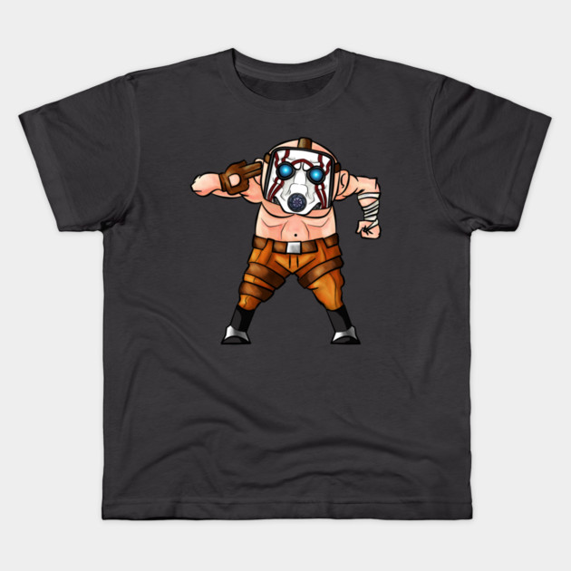 BITE SIZE PSYCHO FROM BORDERLANDS Kids T-Shirt by droidmonkey