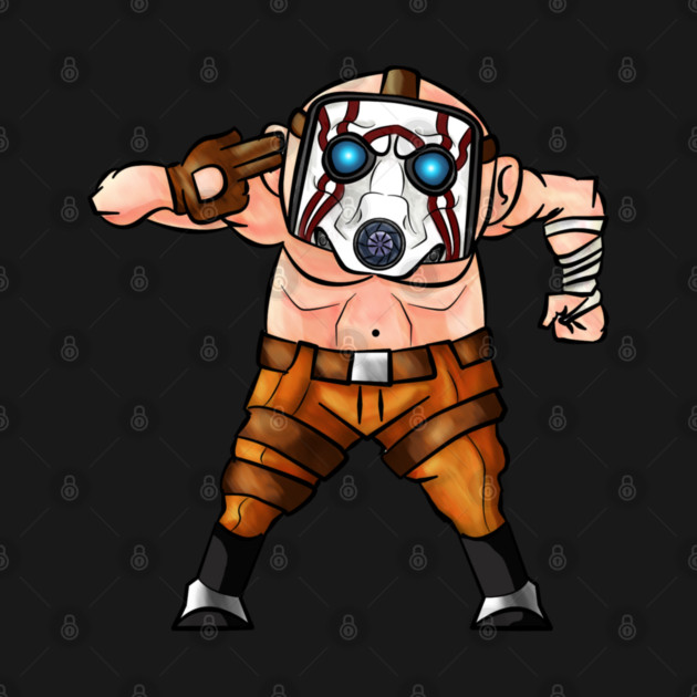 BITE SIZE PSYCHO FROM BORDERLANDS by droidmonkey