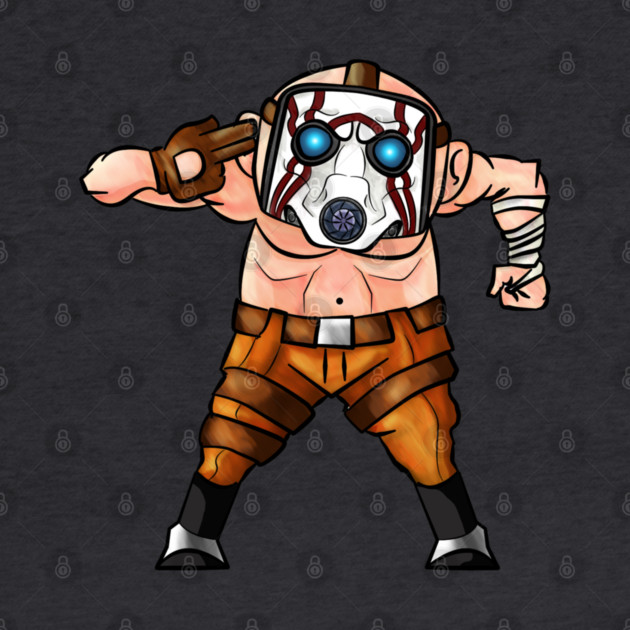 BITE SIZE PSYCHO FROM BORDERLANDS by droidmonkey