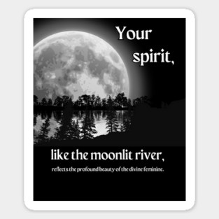 Moonlit River Sticker