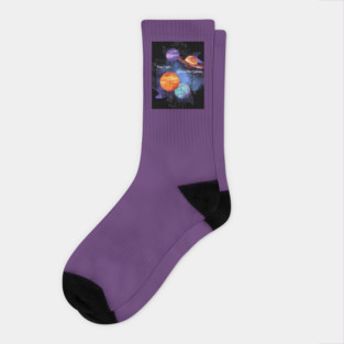 Your Light Ignites the Cosmos Socks